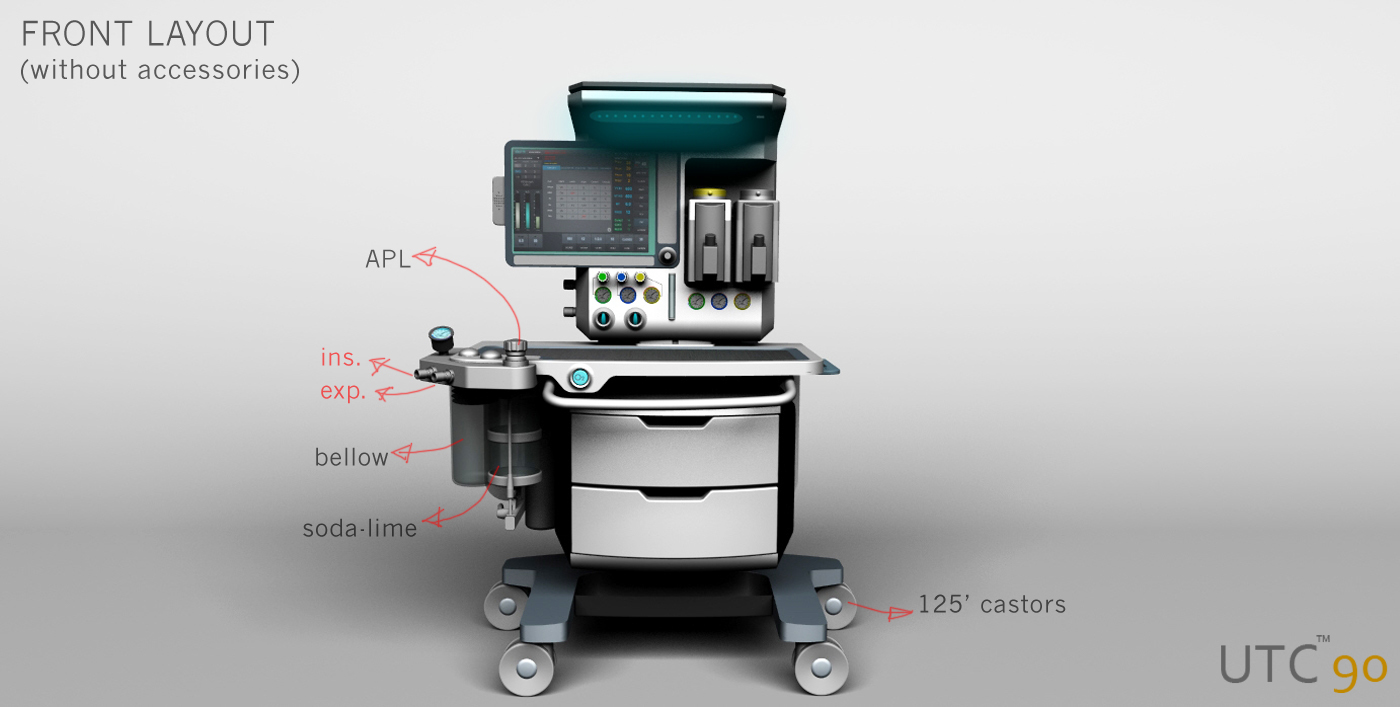 The anesthesia machine，Automatic design，product design，