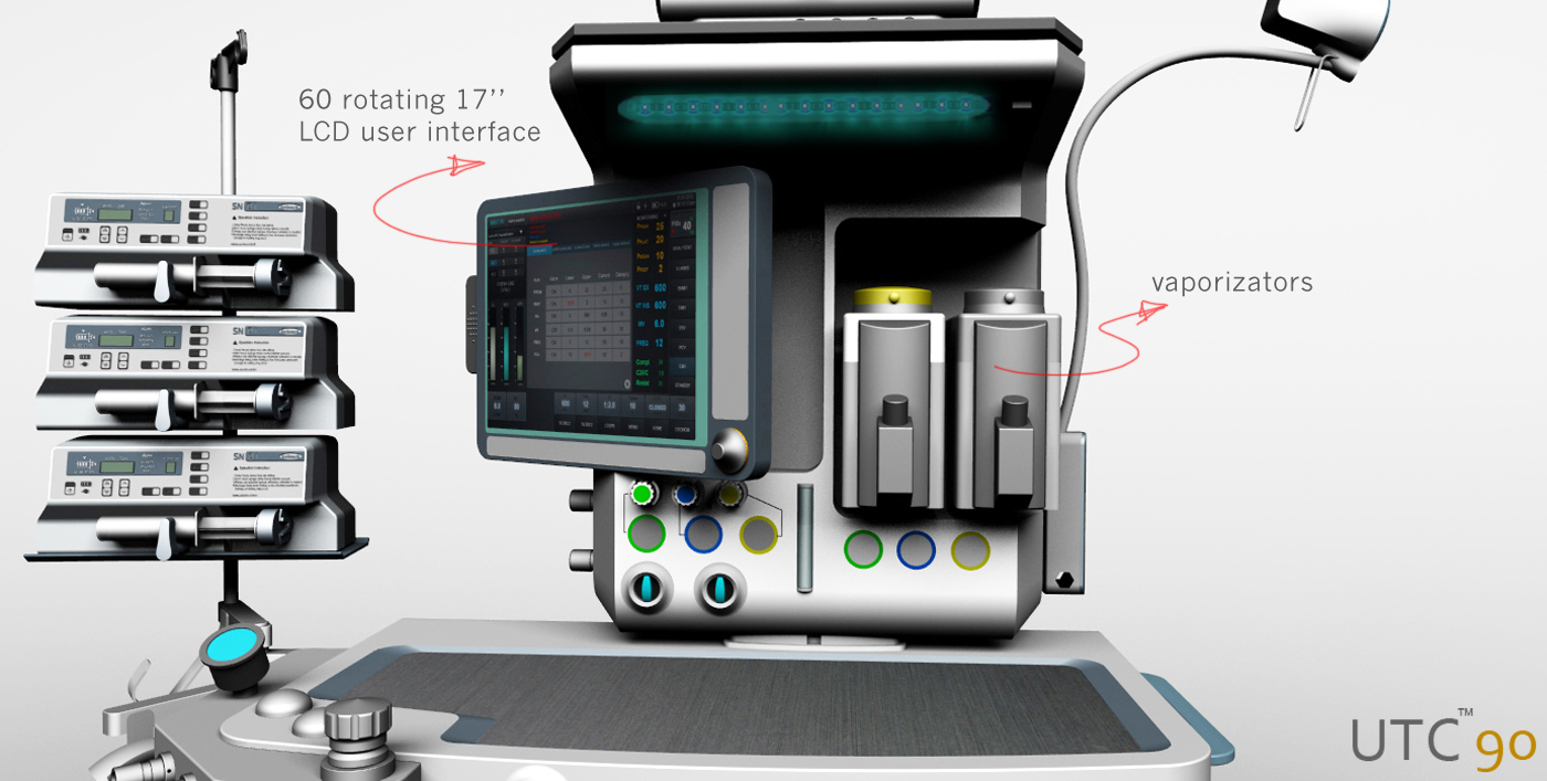 The anesthesia machine，Automatic design，product design，