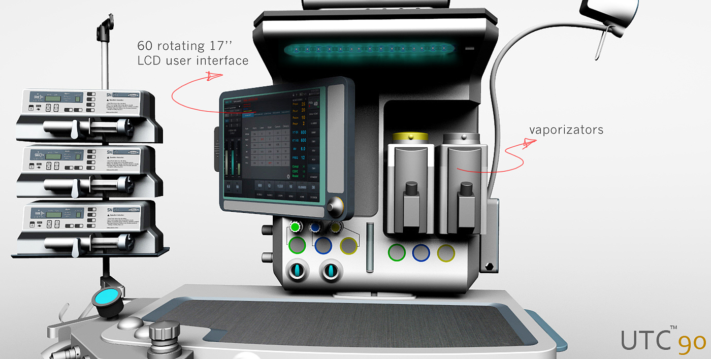 麻醉机，自动化设计，产品设计，