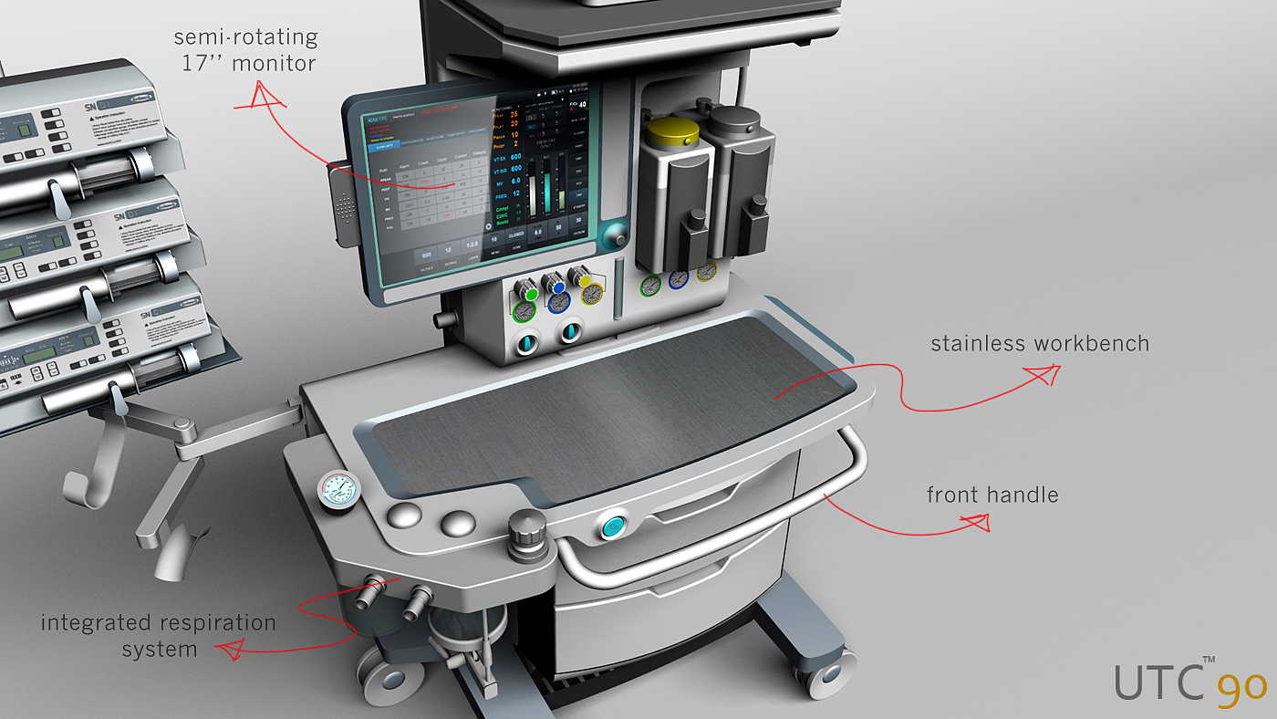 麻醉机，自动化设计，产品设计，