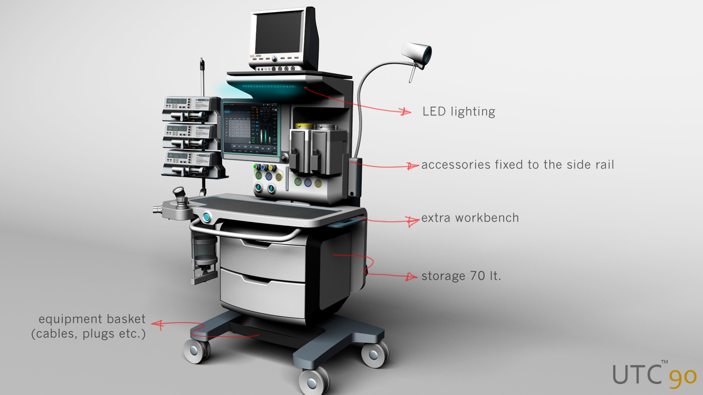 The anesthesia machine，Automatic design，product design，
