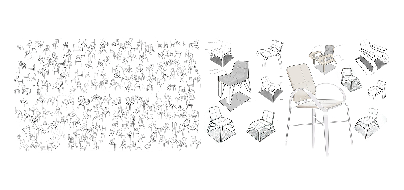 ebba chair，chair，woodiness，sketch，
