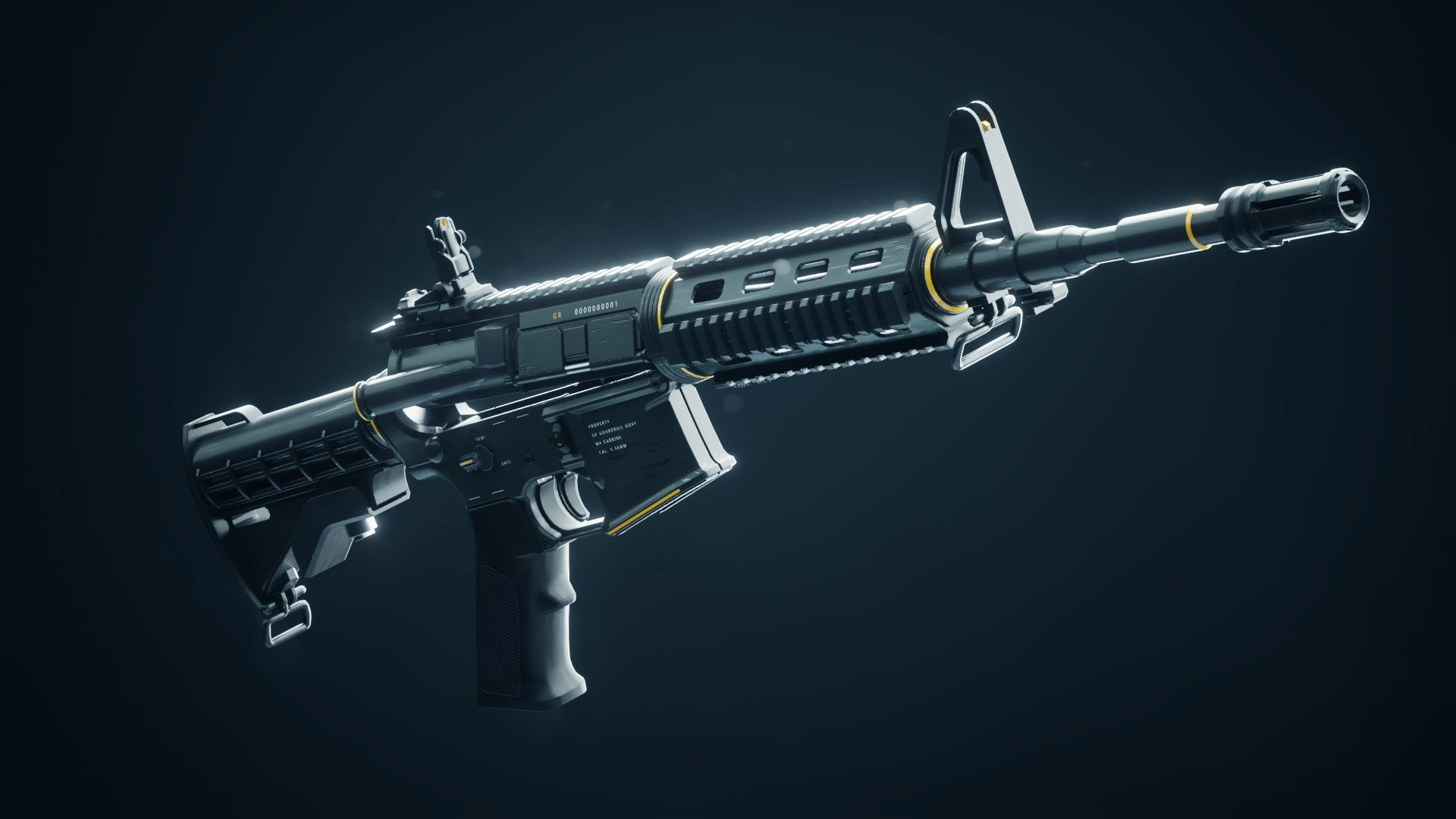 M4A1，Cyberpunk，firearms，army，science fiction，game，