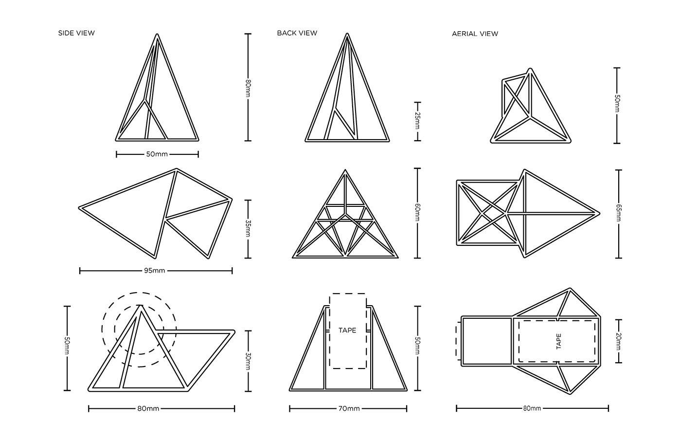 Tregou，triangle，wooden ，Desktop artifact，