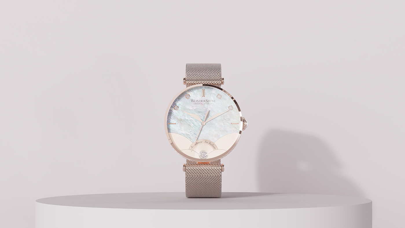 Women's Watch，Wristwatch，sea，light，Wrist watch，Deep sea，surface，