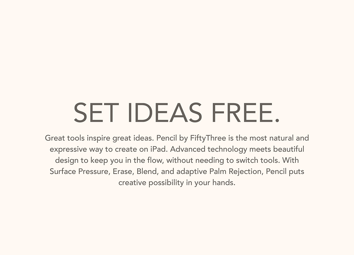 Touch screen pen，draw，FiftyThree，