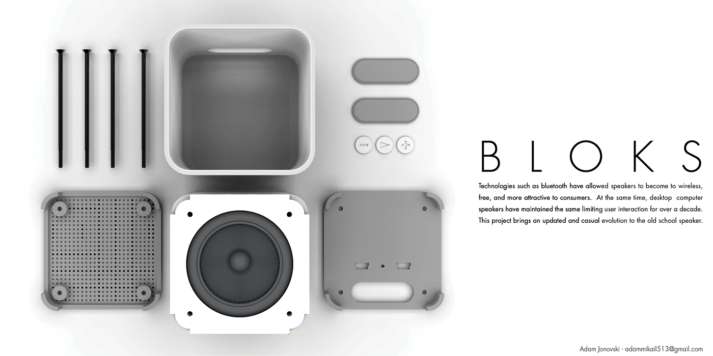 BLOCK，white，loudspeaker box，