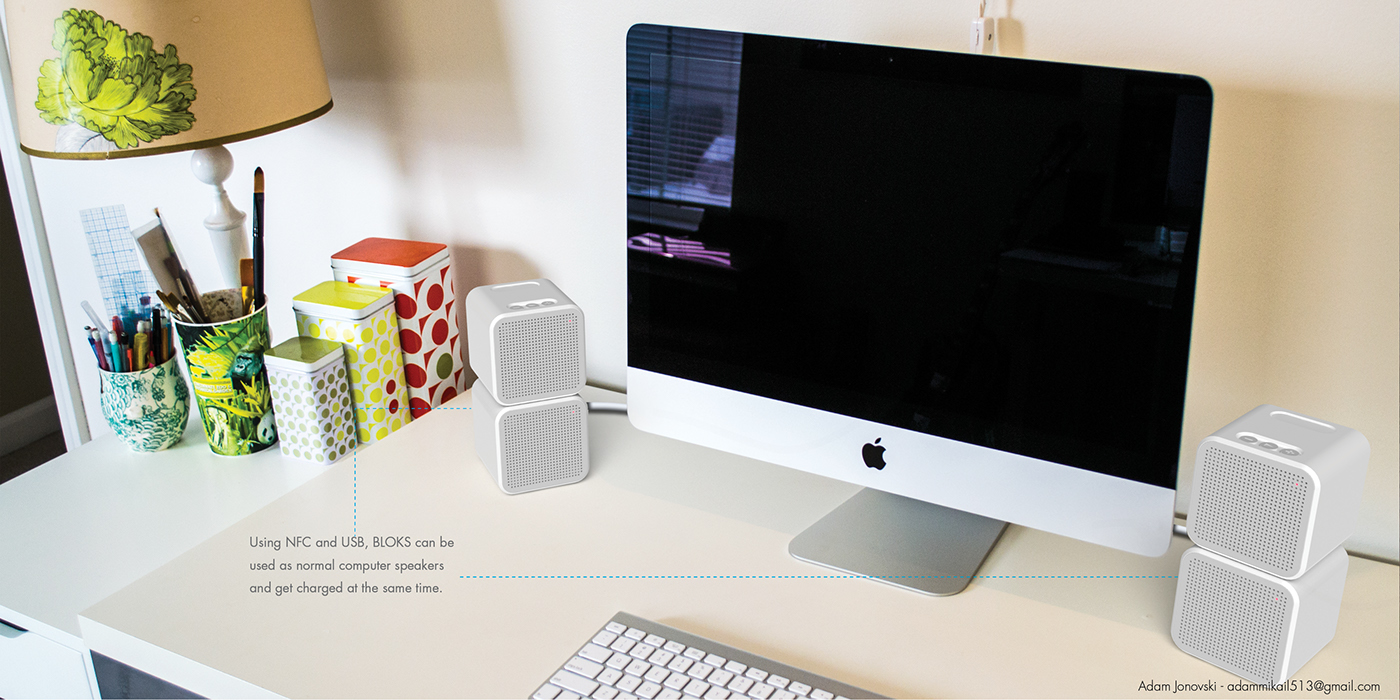 BLOCK，white，loudspeaker box，