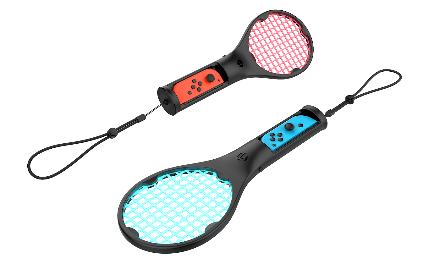 Tennis racket，Nintendo switch，Gamepad Game Controller，Luminous handle，Product Design iD Design，E-sports，Game Accessories Design，Modeling and rendering，