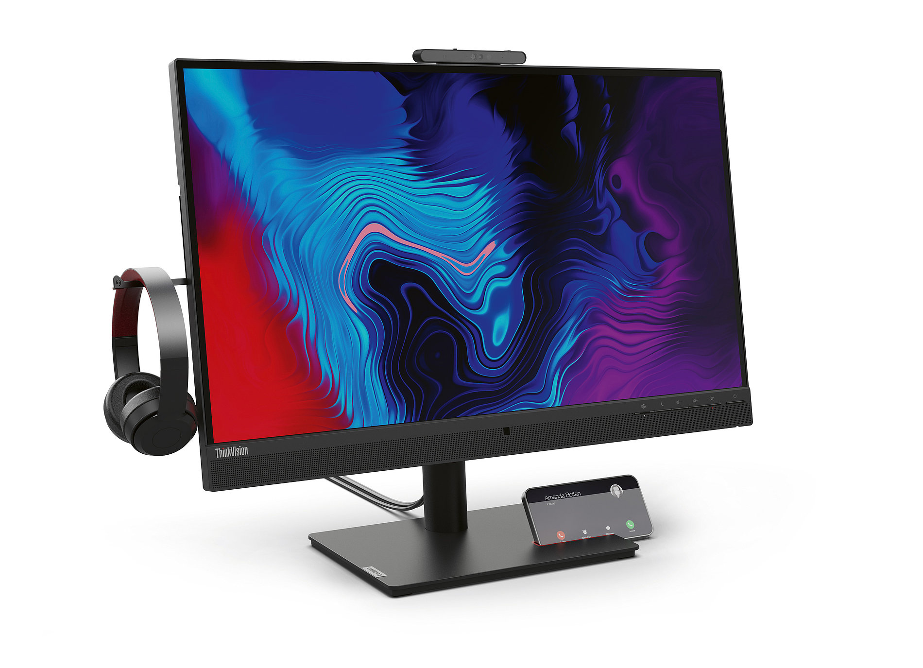 【2023 红点奖】ThinkVision T27hv-30 / VoIP监视器 - 普象网