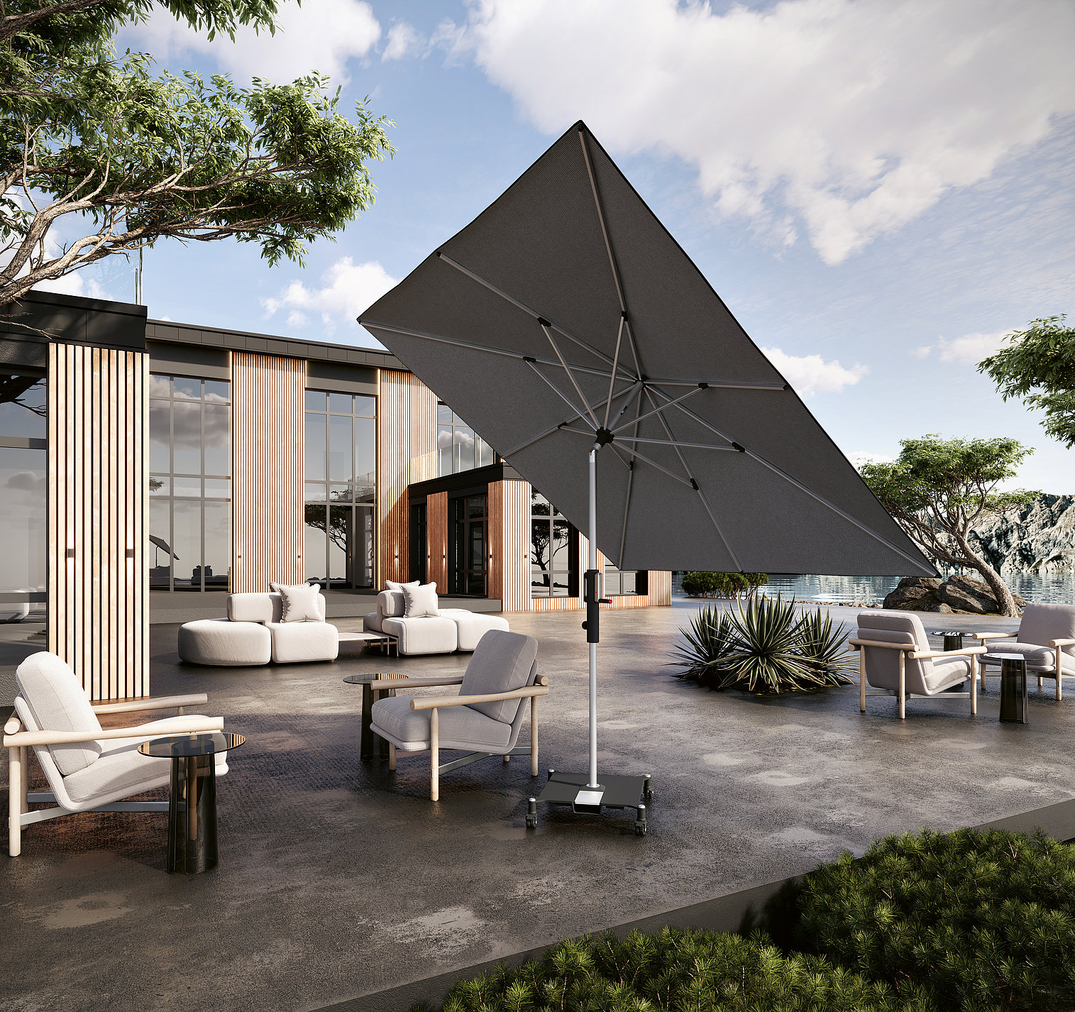 2023 Red Dot Product Design Award，Garden furniture and gardening tools，Parasol，