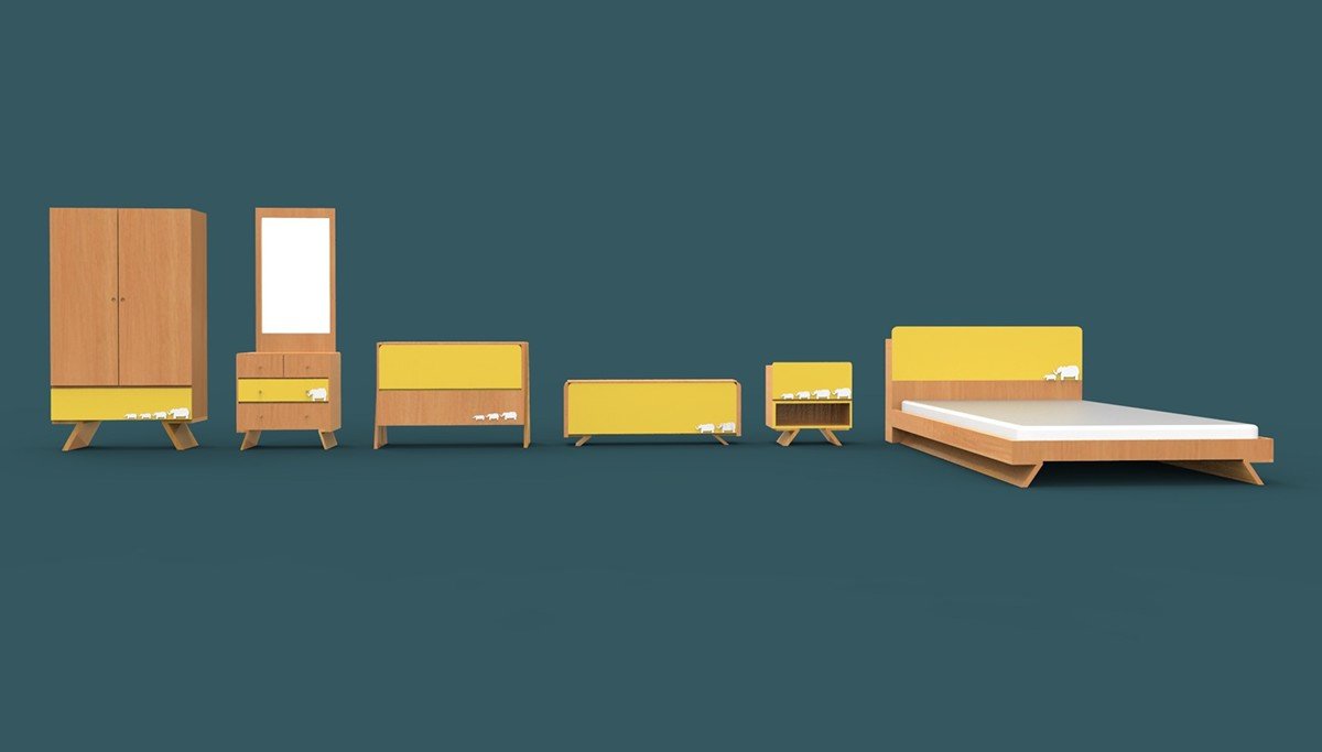 children，furniture，cabinet，Bed，color，animal，wood，