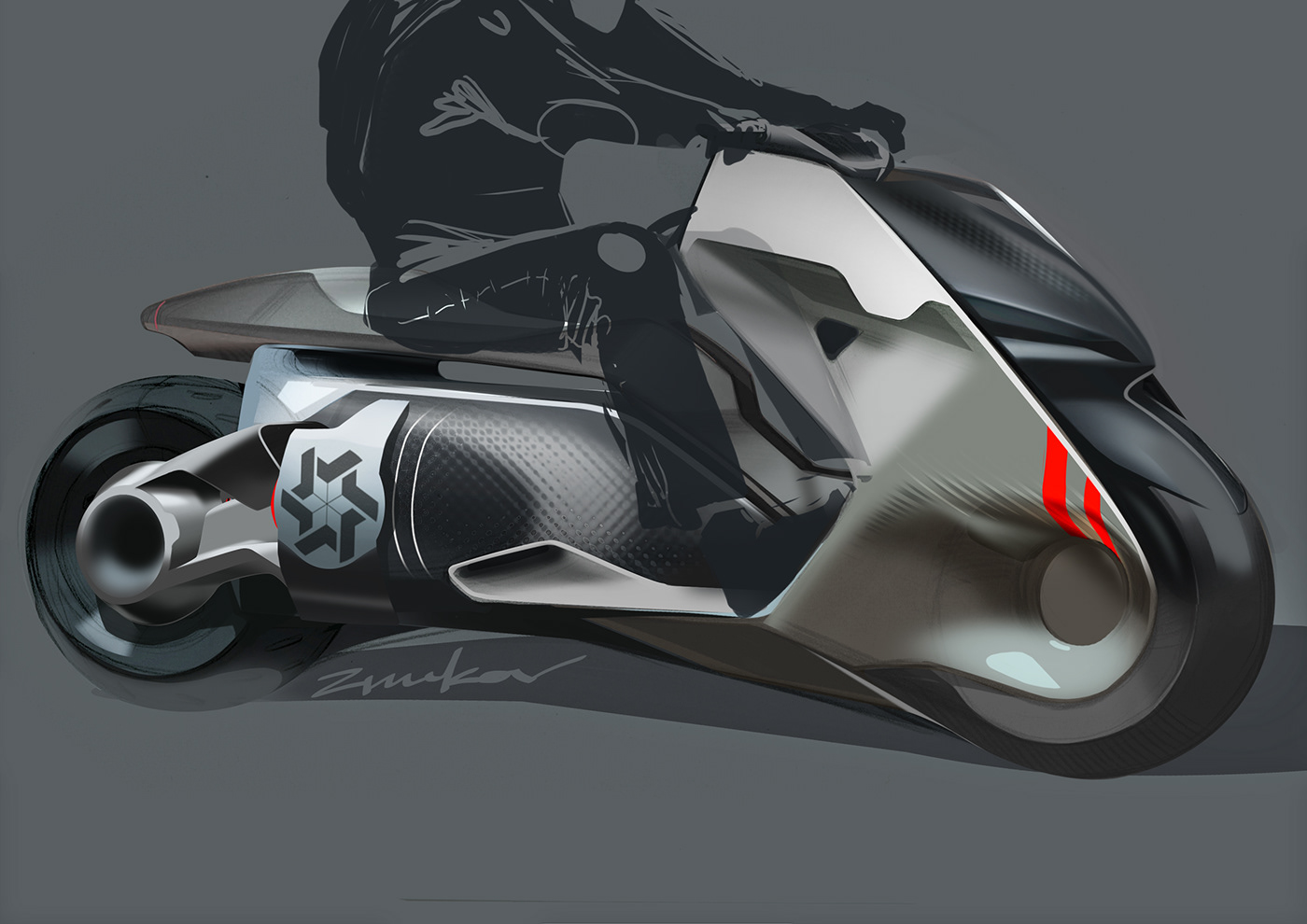 vehicle，motorcycle，Bmw concept LINK，conceptual design，