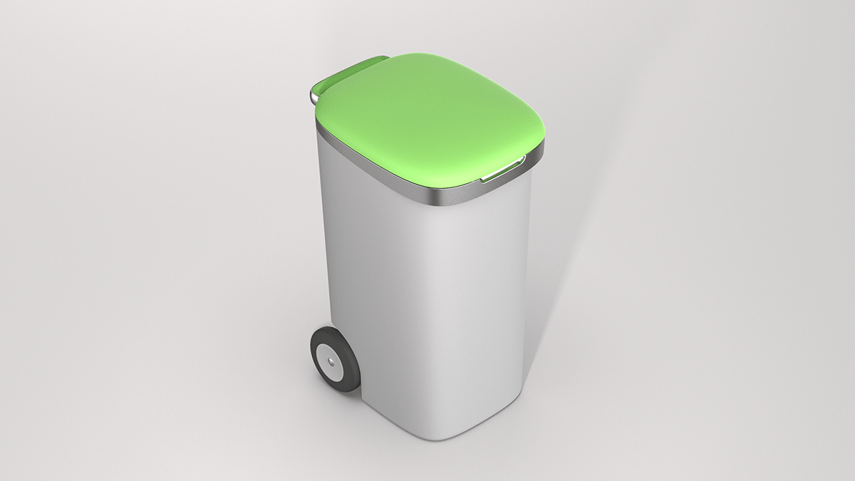 trash can，Waste recycling bin，Urban furniture，Triée，