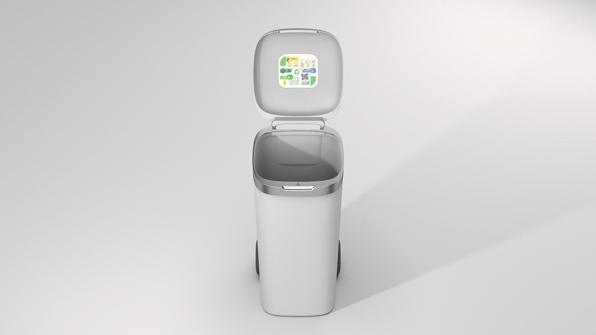trash can，Waste recycling bin，Urban furniture，Triée，