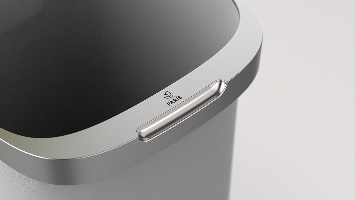 trash can，Waste recycling bin，Urban furniture，Triée，