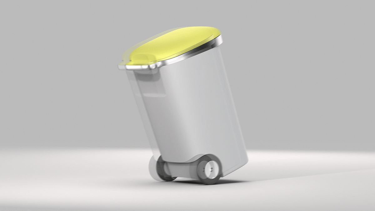 trash can，Waste recycling bin，Urban furniture，Triée，