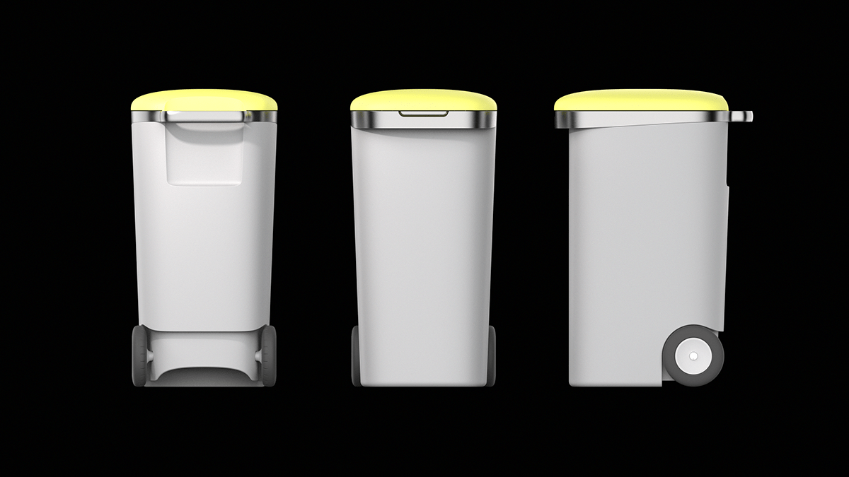 trash can，Waste recycling bin，Urban furniture，Triée，