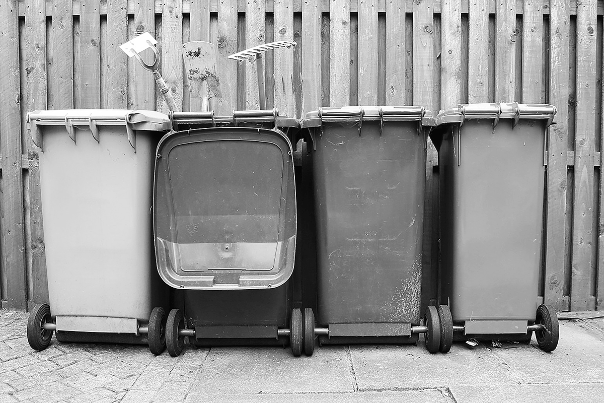 trash can，Waste recycling bin，Urban furniture，Triée，