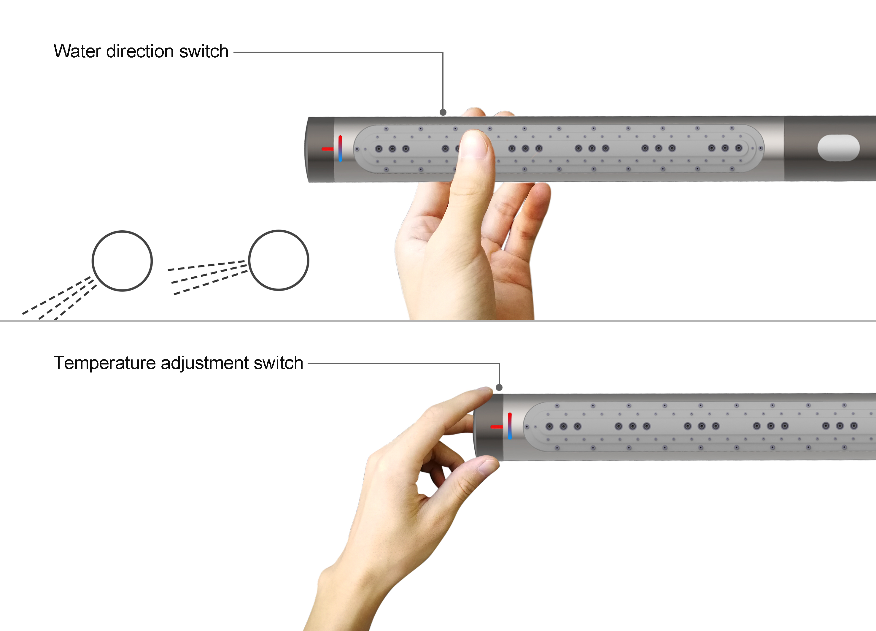 General design，Barrier free design，shower，care for，