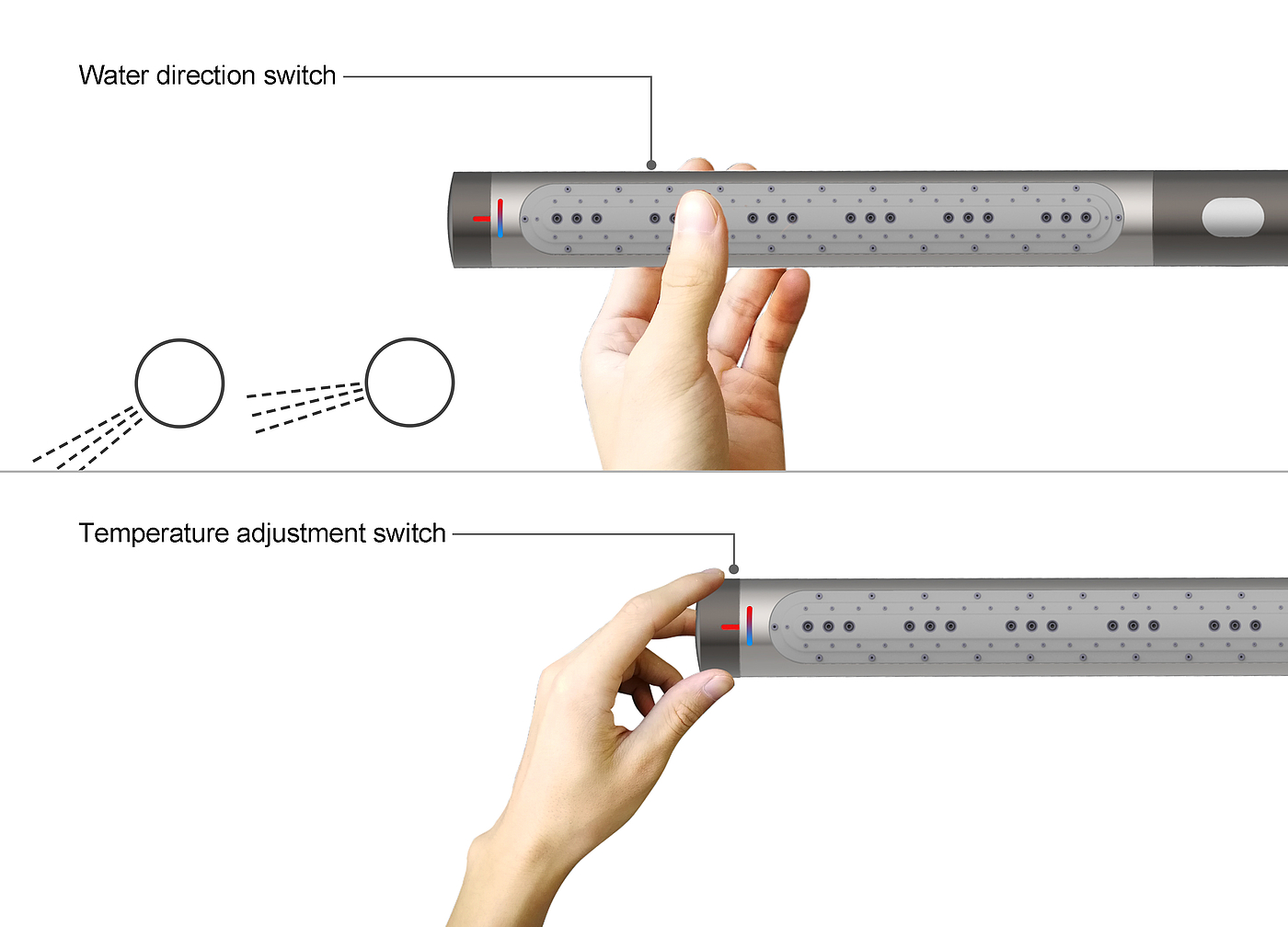 General design，Barrier free design，shower，care for，