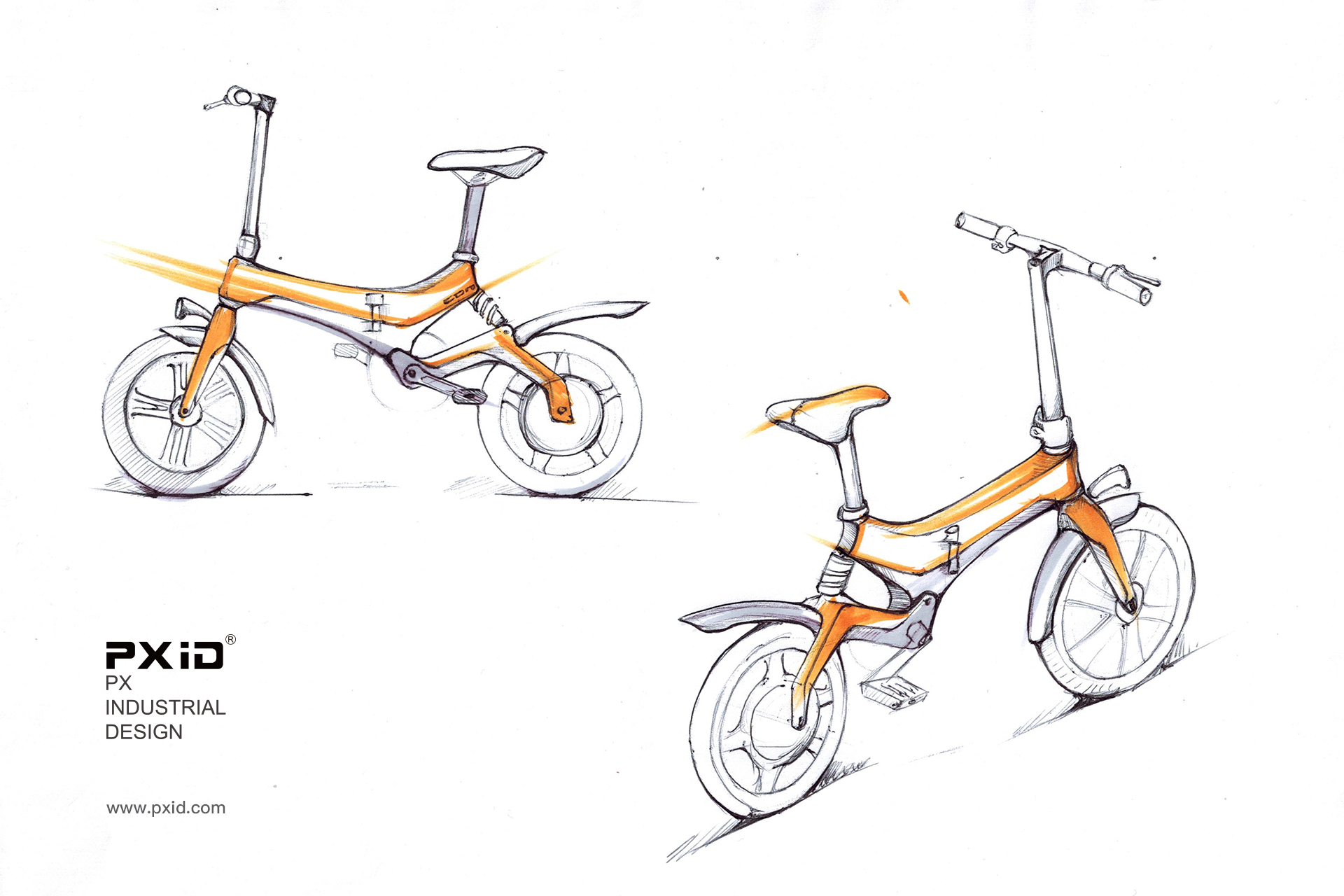 Design of electric scooter，Scooter design，Balance car design，Design of walking tools for the elderly，pxid，Product oriented industrial design，