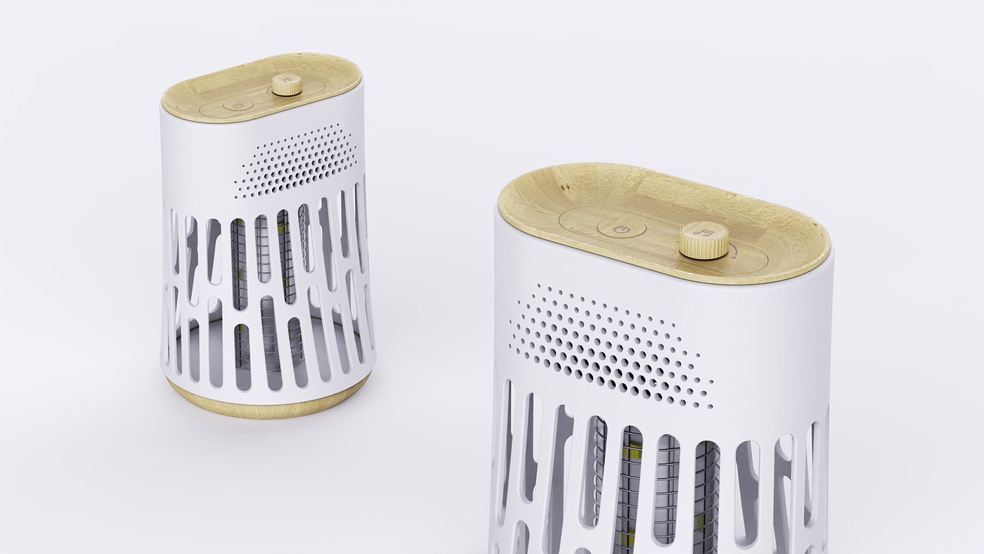 mosquito killer，summer，loudspeaker box，Help sleep，product design，White noise，