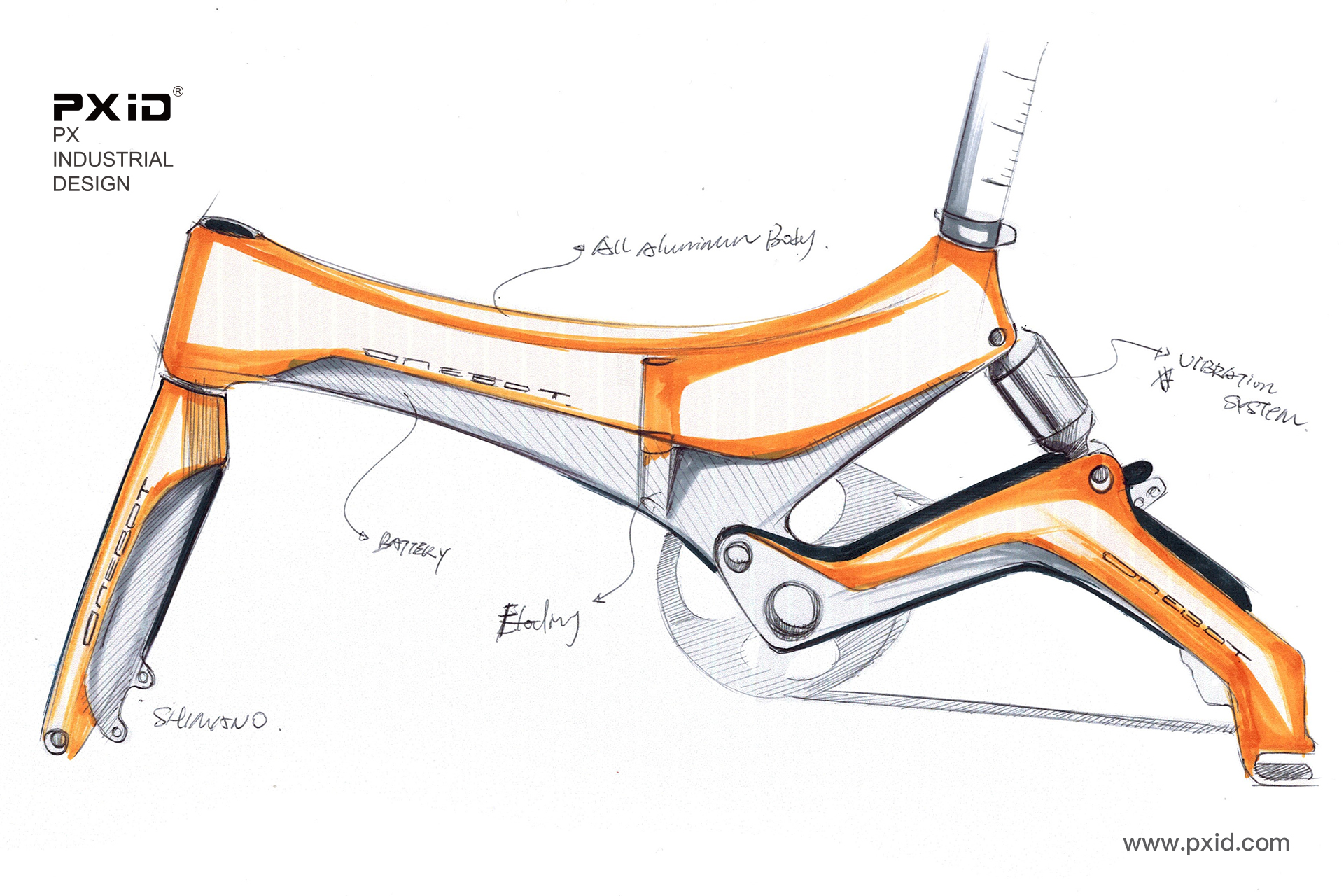 Design of electric scooter，Scooter design，Balance car design，Design of walking tools for the elderly，pxid，Product oriented industrial design，