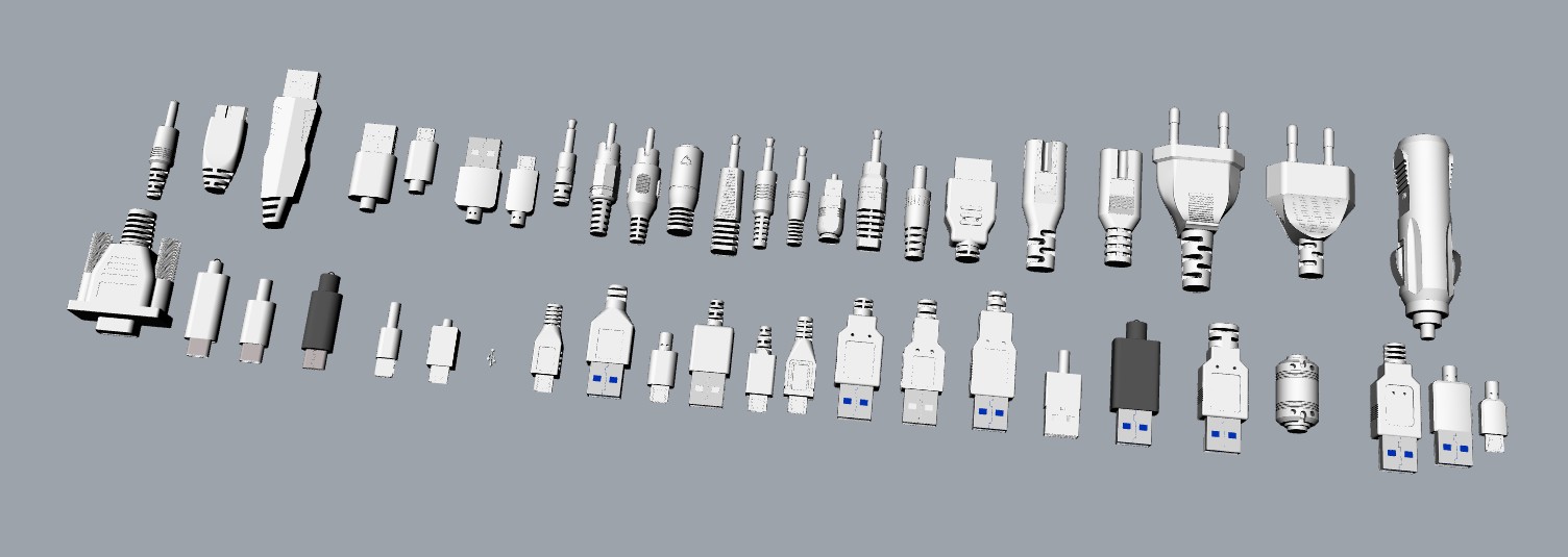 usb，rhino，stp，FBX，Model，data line，