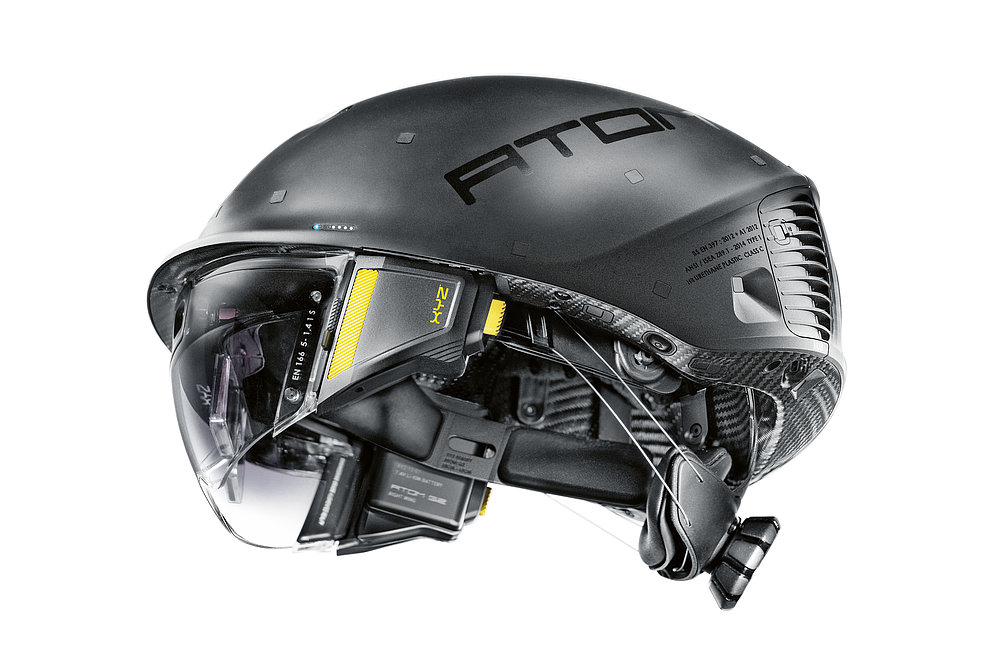 2023 Red Dot Product Design Award，Industrial Design and Robotics，AR construction safety helmet，