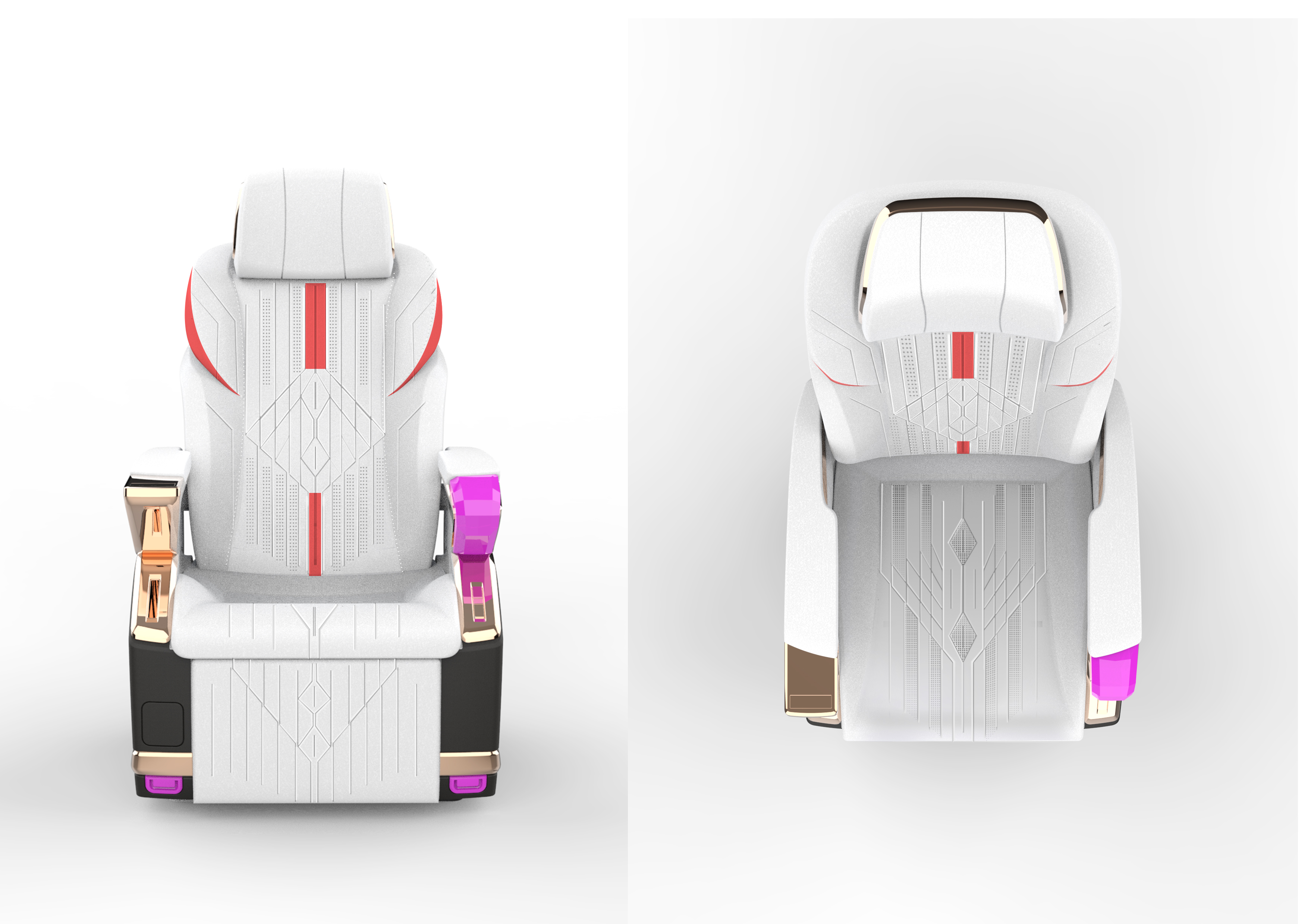 Aviation Seat Design，Seat design，product design，3D modeling，