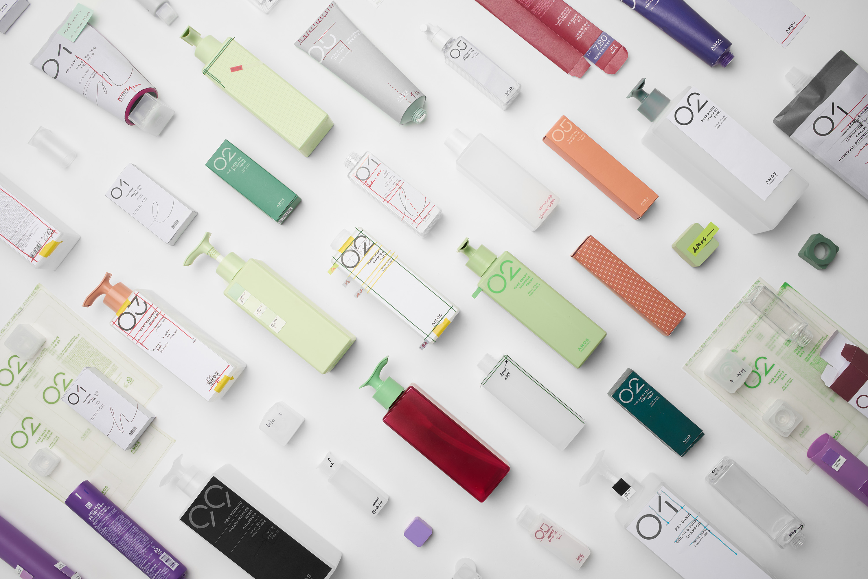 Amos，Hairdressing，product design，packing design，Bottle design，