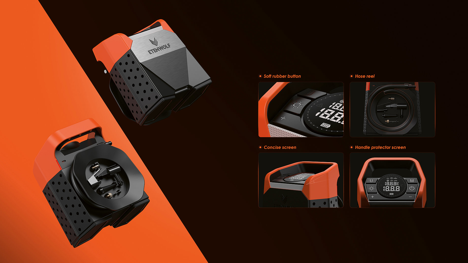 2023 Red Dot Product Design Award，Industrial Design and Robotics，Multi-purpose compressor，