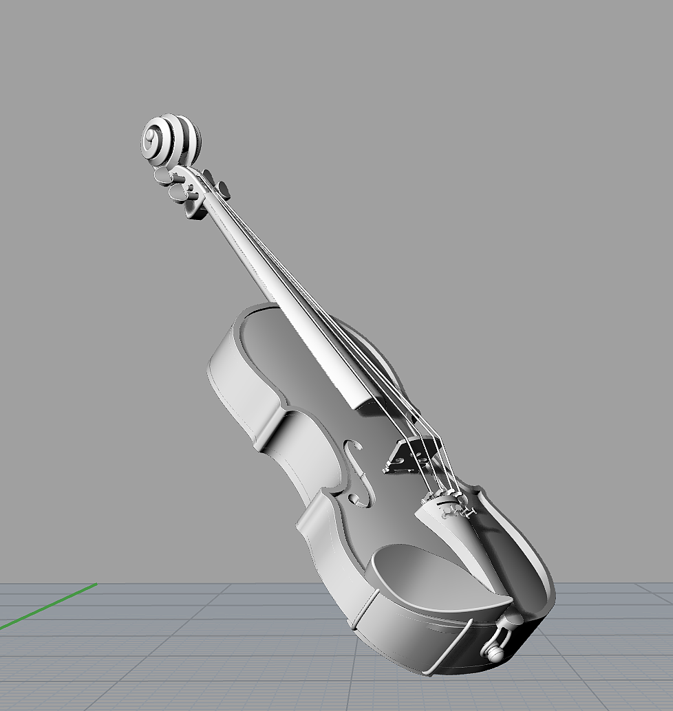 violin，modeling，Render，