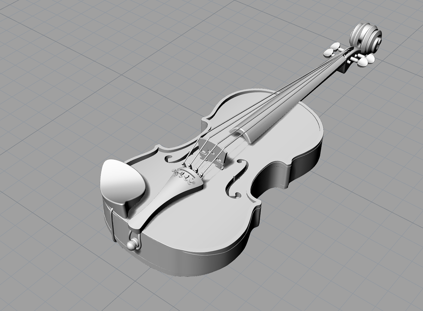 violin，modeling，Render，