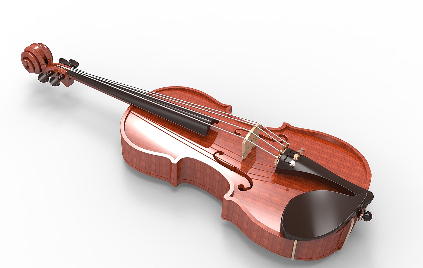 violin，modeling，Render，