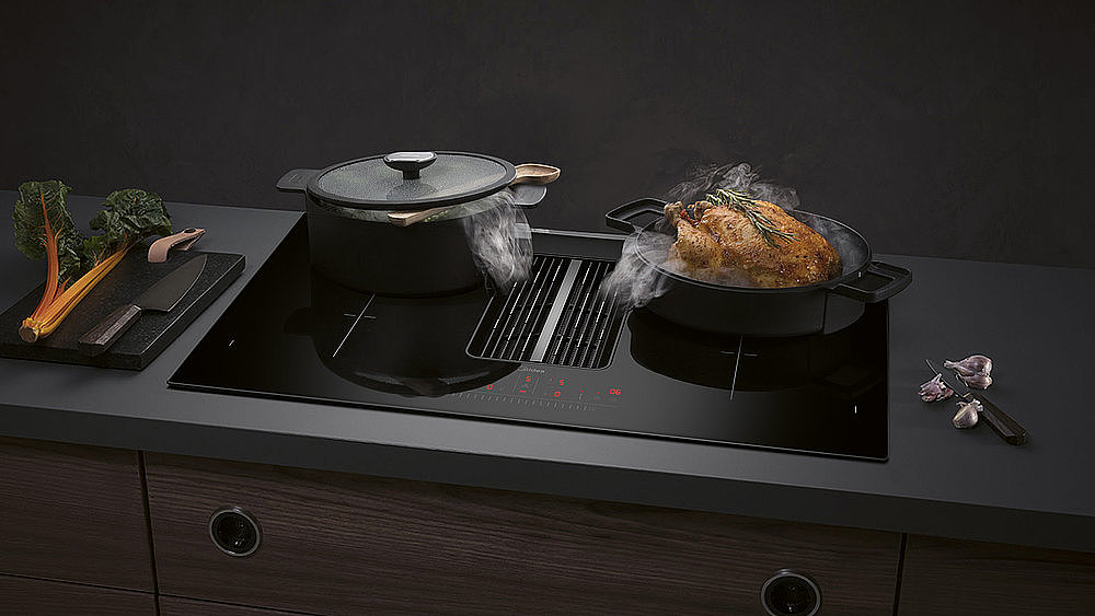 2023 Red Dot Product Design Award，Kitchen Design & Kitchen Appliances & Tableware，Induction cooker with integrated exhaust fan，