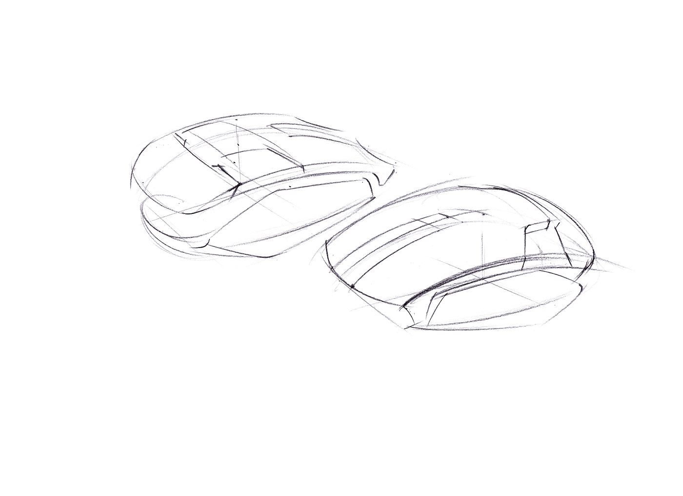 mouse，Gaming Mouse，product design，Hand drawn renderings of industrial design，