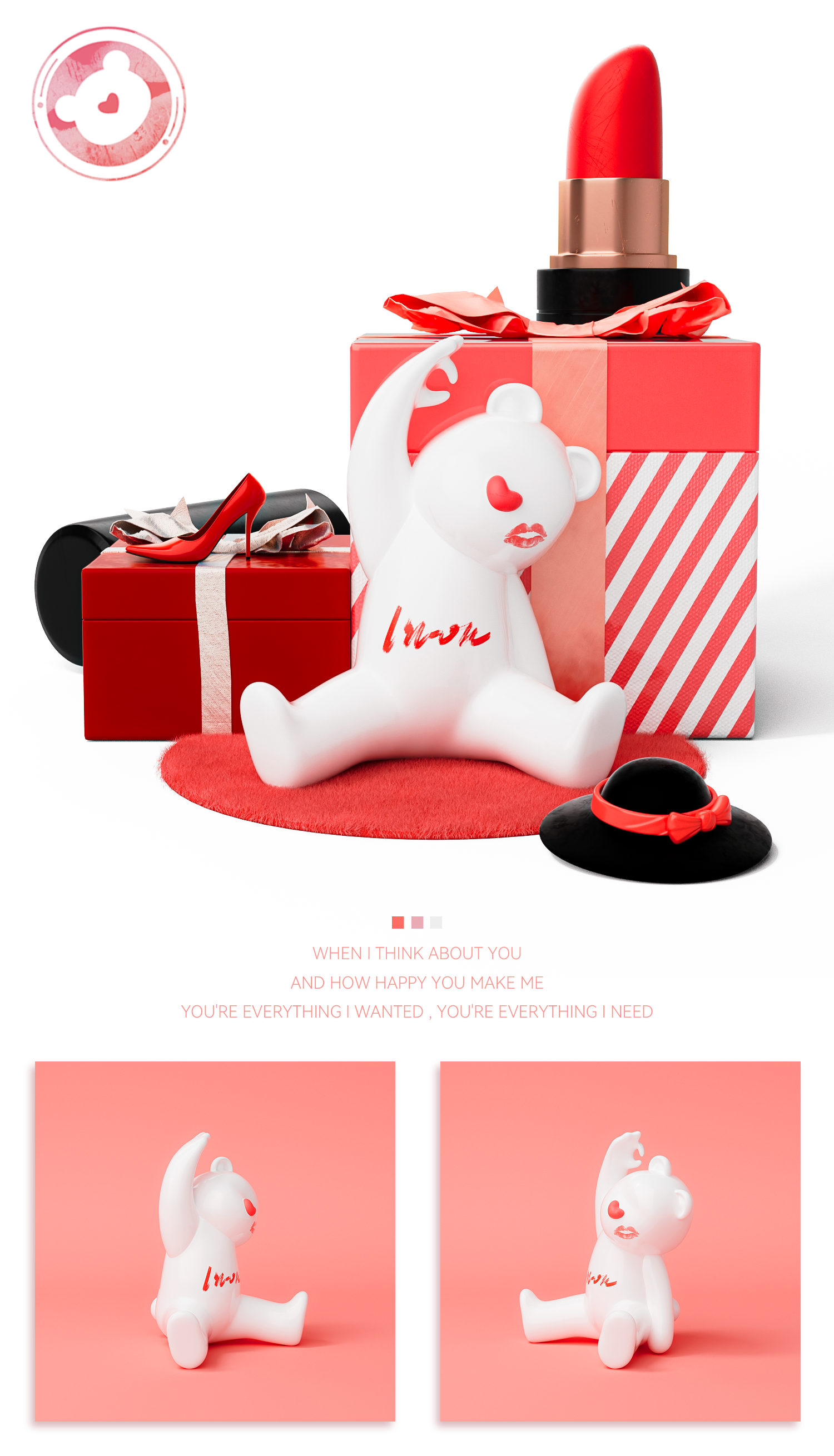 Original IP，Cartoon image，mascot，Tide play，Doll，bear，buddha-like，doll，