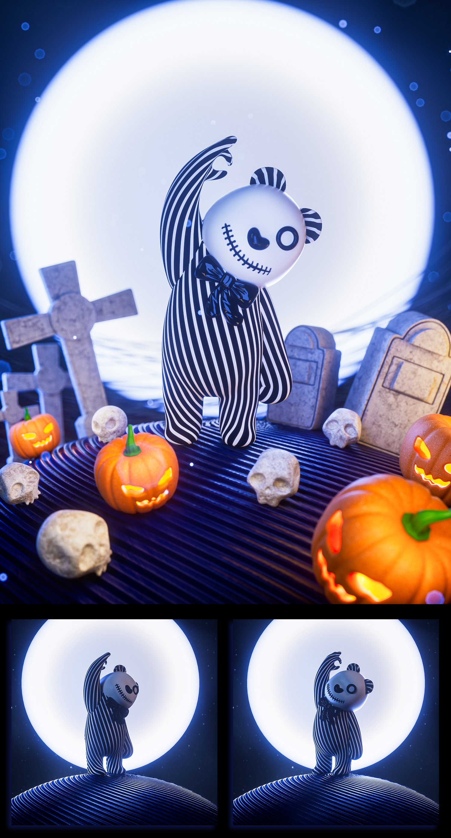 Original IP，Cartoon image，mascot，Tide play，Doll，bear，buddha-like，doll，