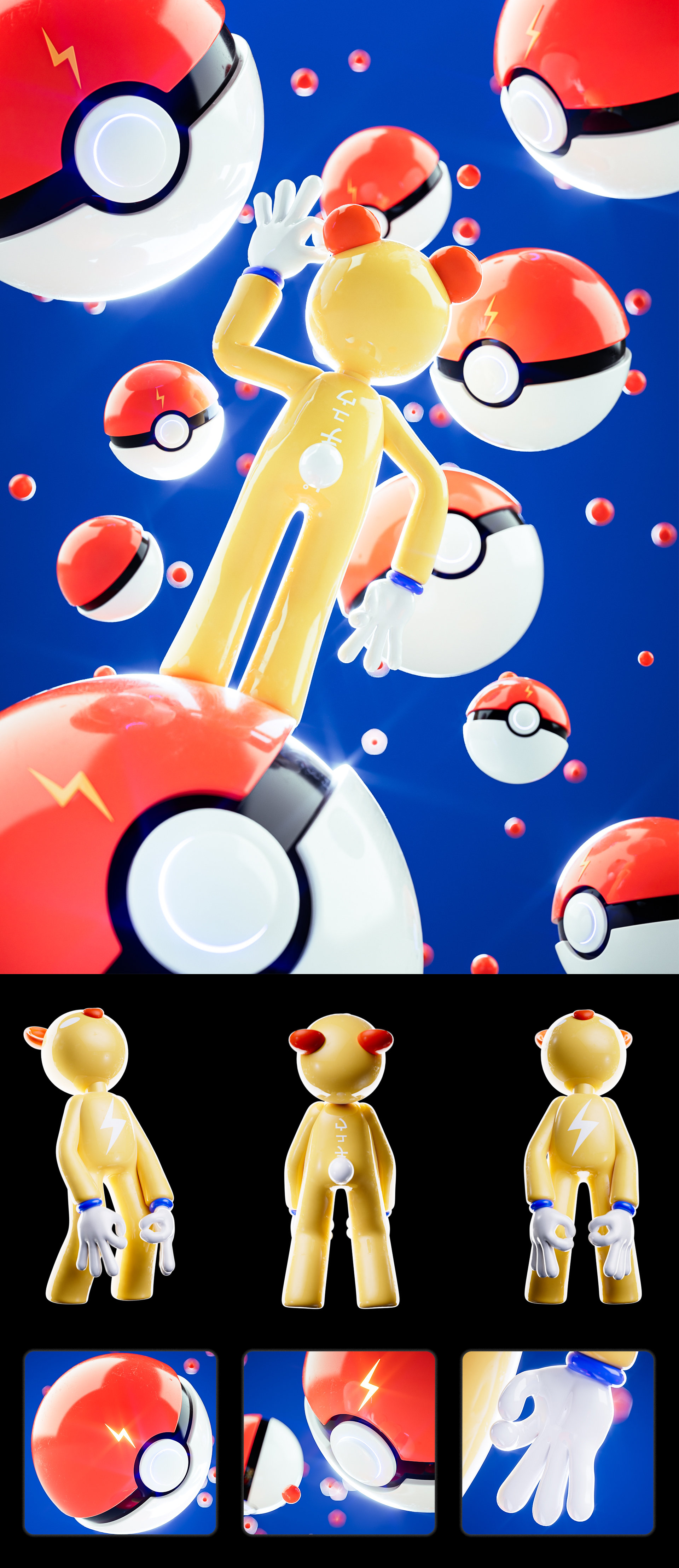 Tide Play IP，Original IP，Cartoon，change clothes，Cool，dynamic，doll，three-dimensional，