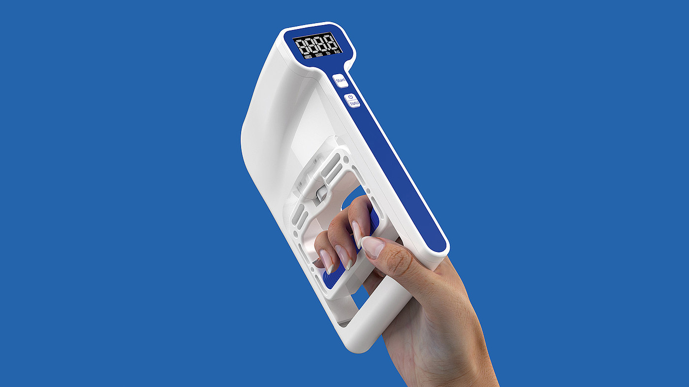 2023 Red Dot Product Design Award，Medical Design and Healthcare，hand strength measuring device，