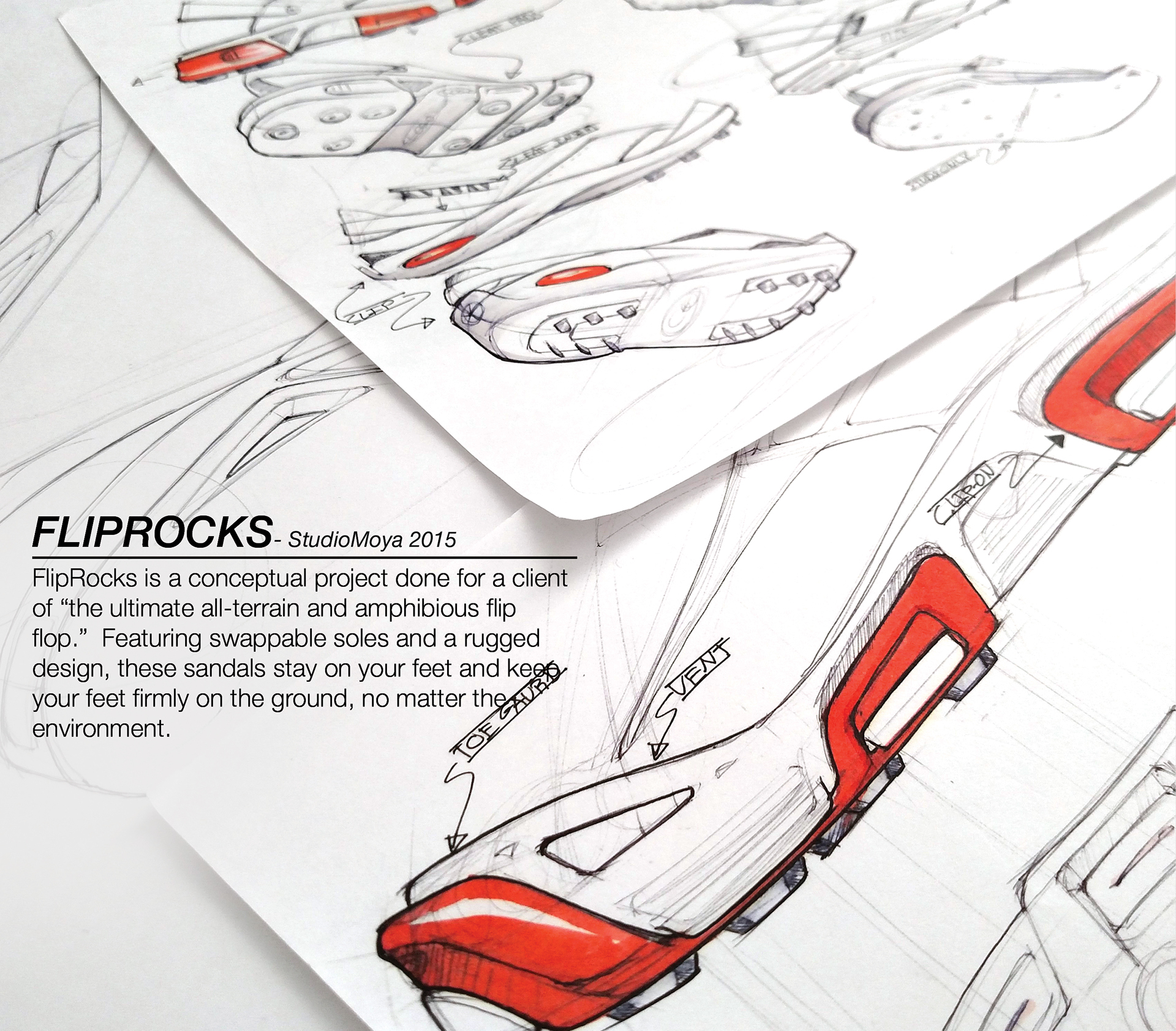 FlipRocks，conceptual design，slipper，