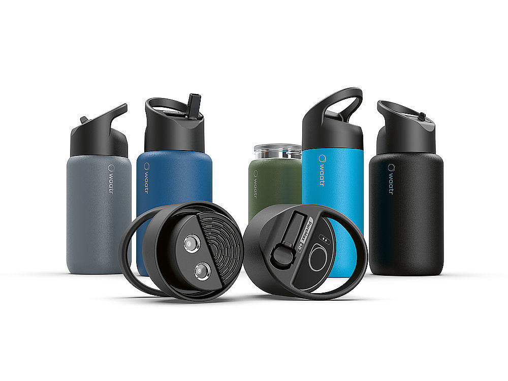 2023 Red Dot Product Design Award，Outdoor & Sports & Leisure，UVC carbon filter water bottle，