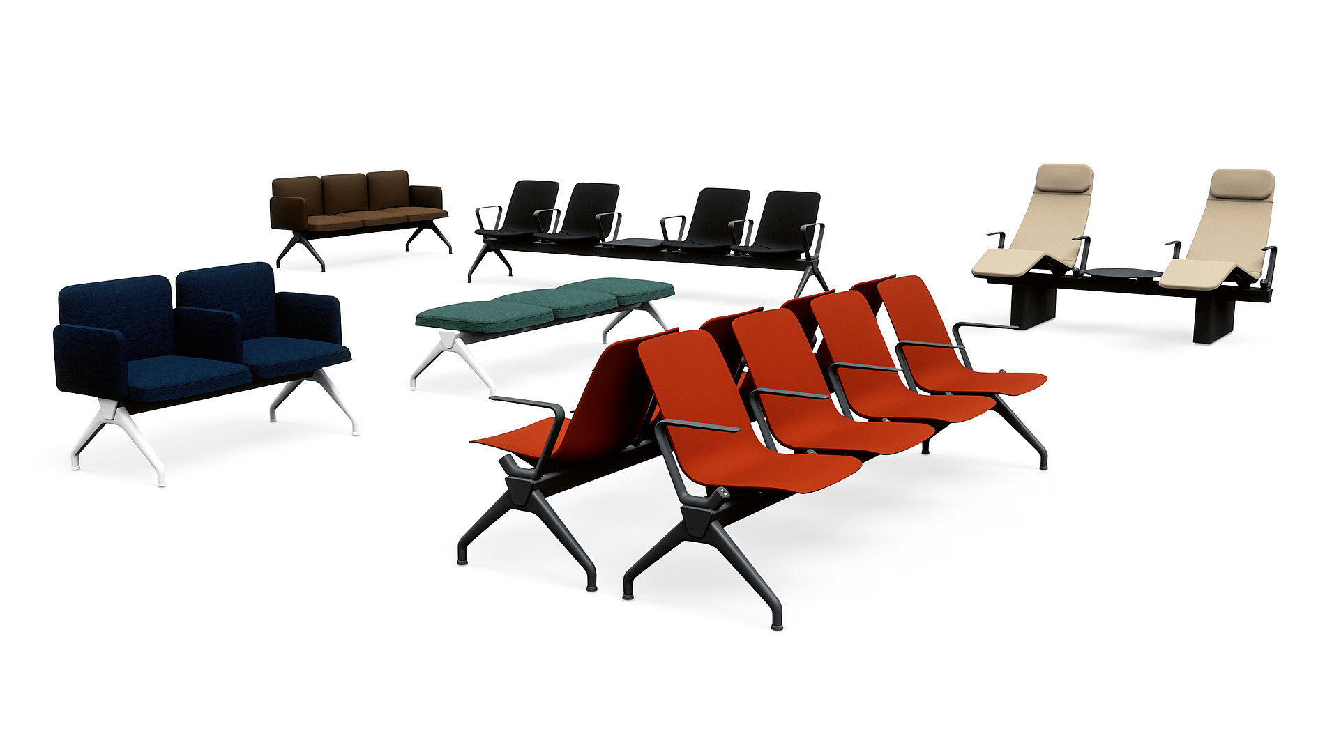 2023 Red Dot Product Design Award，urban design ，Airport Seating System，