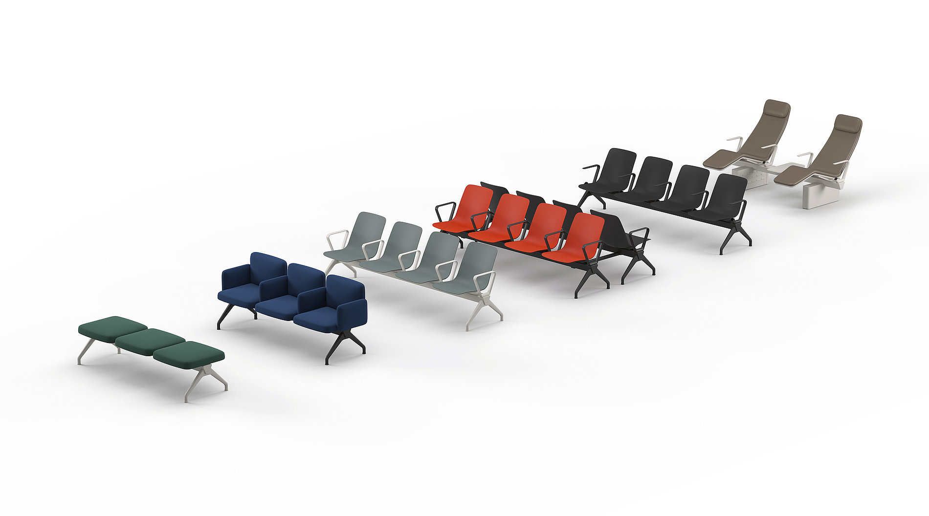 2023 Red Dot Product Design Award，urban design ，Airport Seating System，