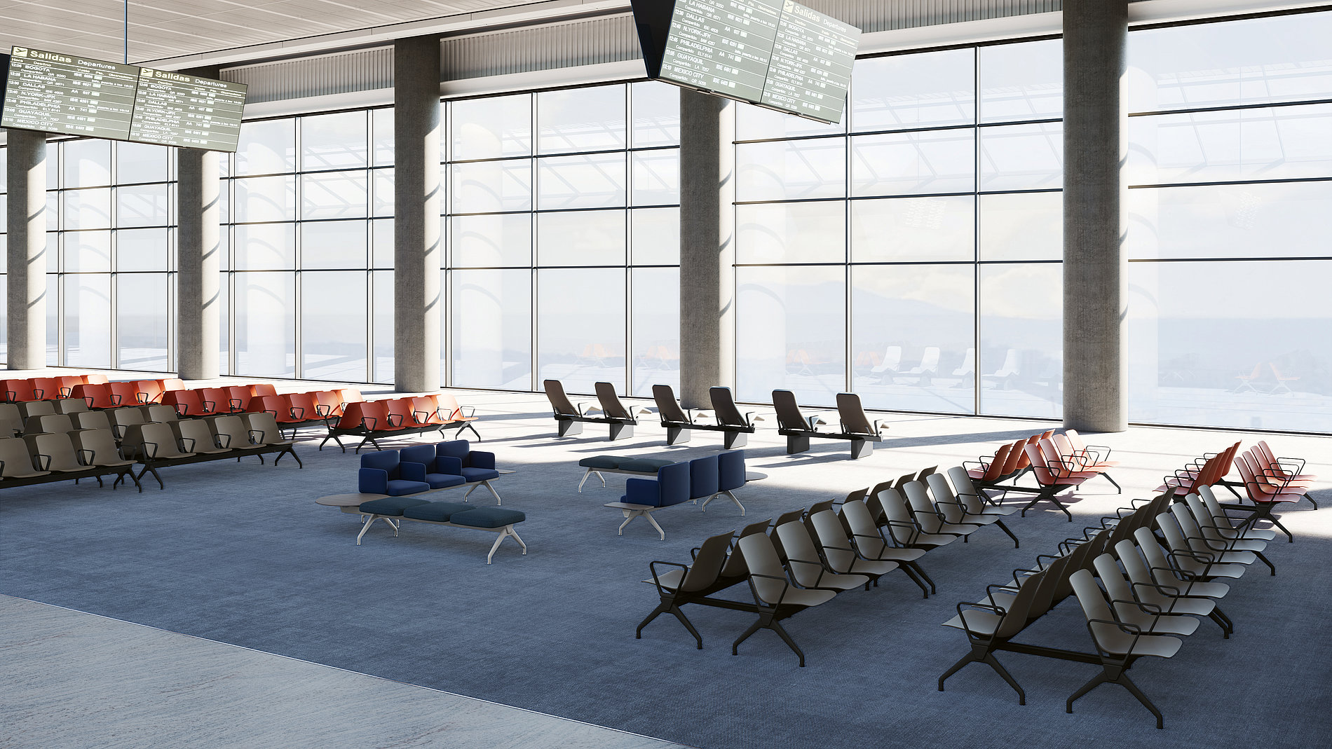 2023 Red Dot Product Design Award，urban design ，Airport Seating System，
