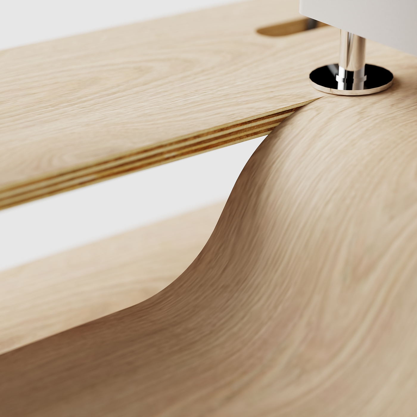 desk，cutting，bend，Home design，