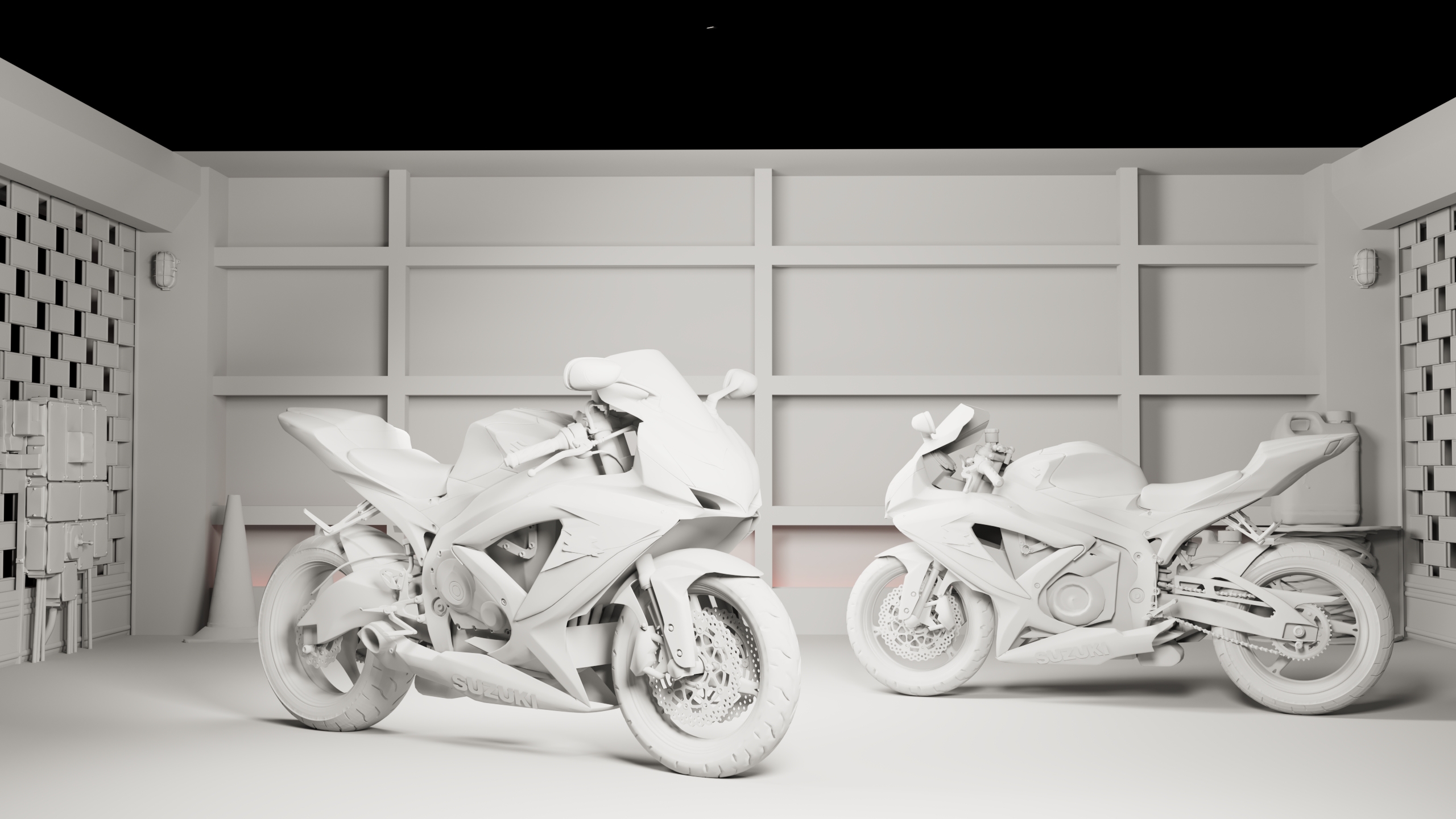 locomotive，Render，Scene construction，