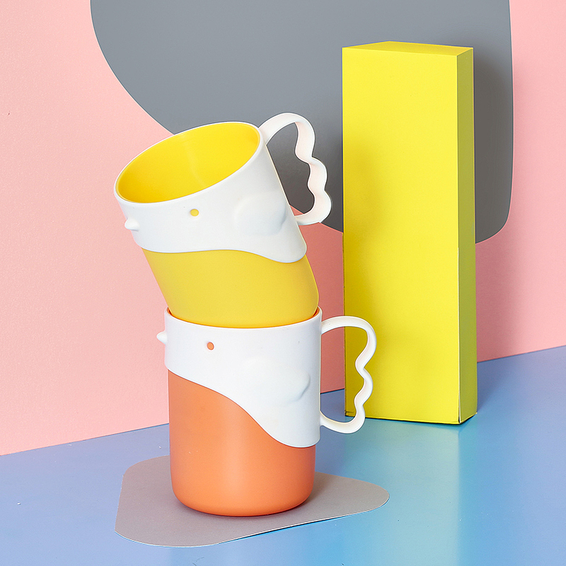 Cartoon modeling，Wash Cup，Receive，clean，Department store，Color contrast，lovely，practical，